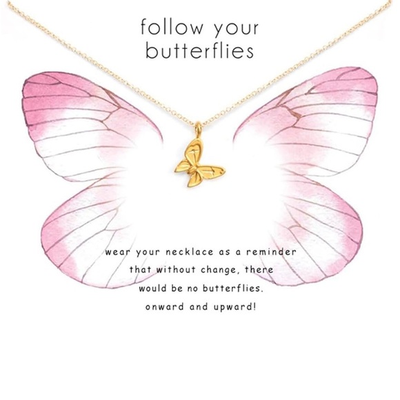Jewelry - Butterfly Pendant Necklace NWT